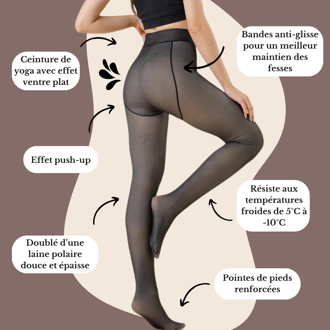 Collants Polaires Effet Transparent
