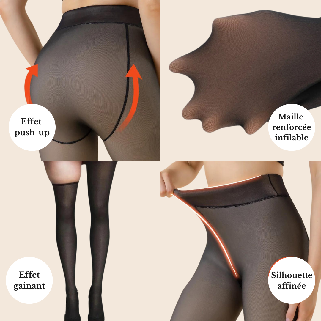 Collants Polaires Effet Transparent